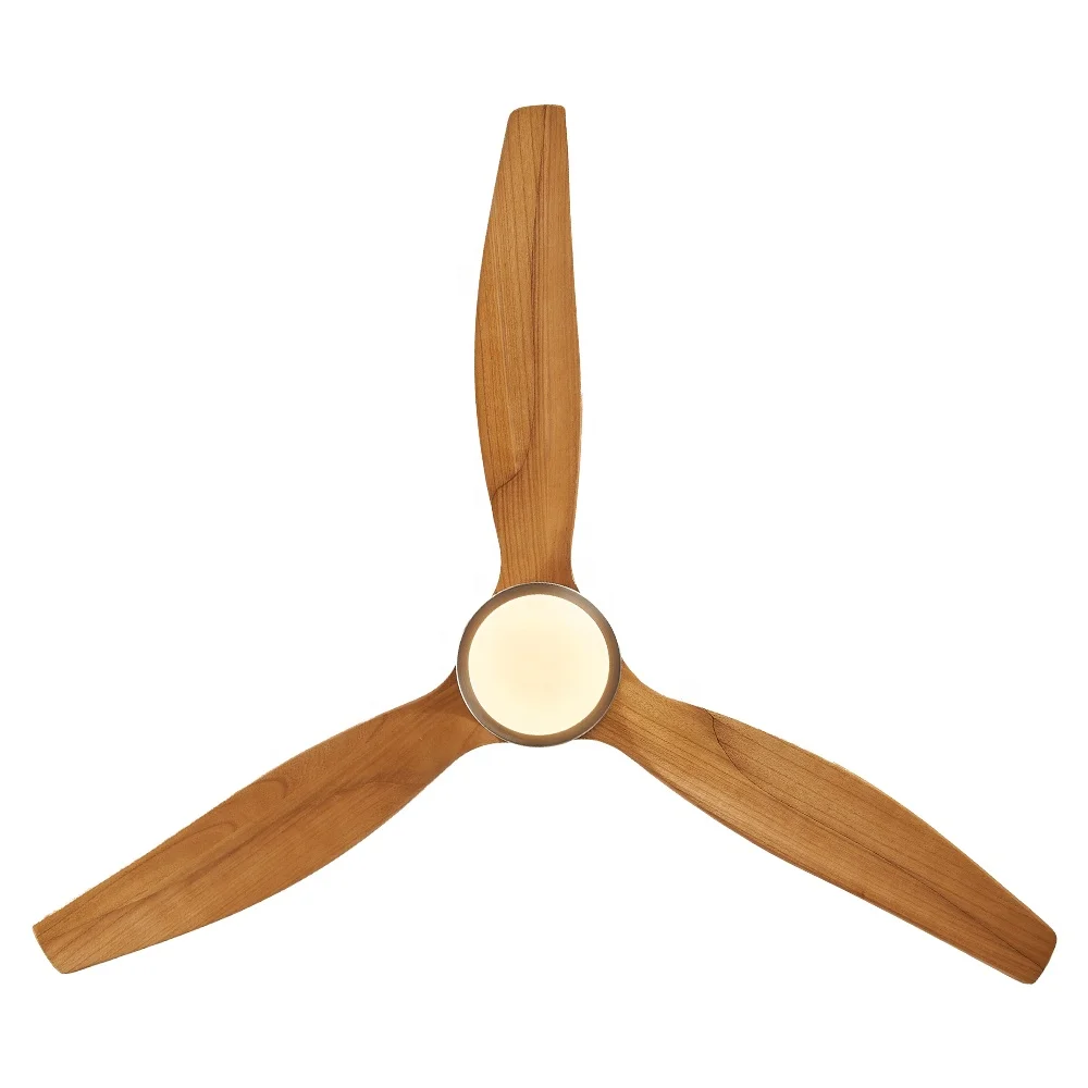 52 Inch Ceiling Fan with Lights Remote Control Wooden Blade Adjustable Brightness Energy Saving Quiet Operation Household Use - Image 3