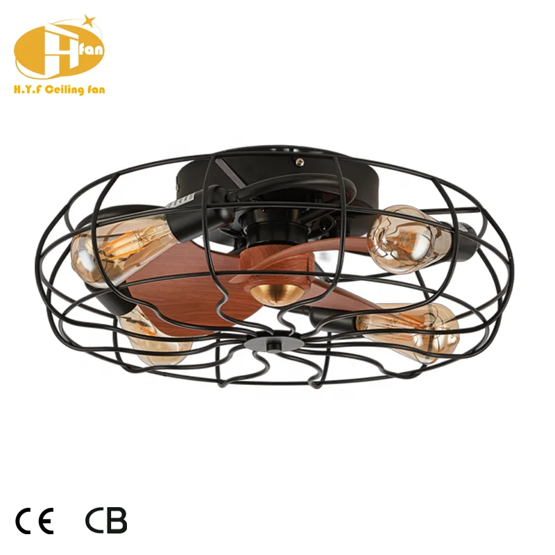 Classic Iron Body Ceiling Fan DC Powered Smart APP Remote Control LED Light Ceiling Fan - Image 2