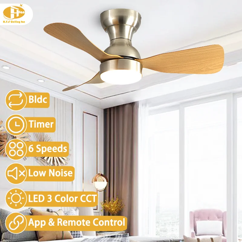 2026 Hot Sale Modern 3-Blade Smart Ceiling Fan Light. Quiet DC Motor. Dimmable LED. 3-Speed - Remote - Smart Ceiling Fan Lamp - Image 2