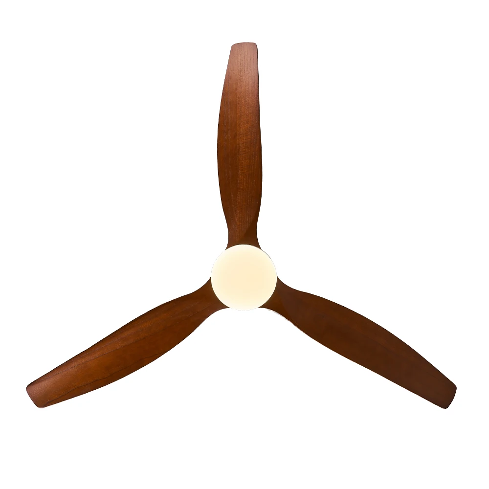 52 Inch Modern Ceiling Fan with LED Lights Remote Silent Cool Wind AC 110V Solid Wood Iron Body Remote Control Ceiling fan - Image 3
