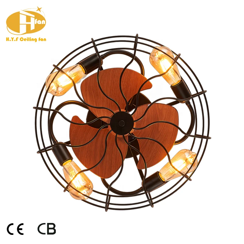 Best Price Retro Traditional Style Iron Body Fan Chandelier DC Powered Smart APP Remote Control LED Light Ceiling Fan - Image 3