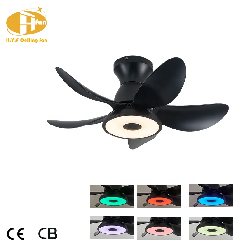 American Retro Small Electric DC Ceiling Fan Lamp Remote Control for Home Restaurant Bedroom Balcony Other Household - Image 2