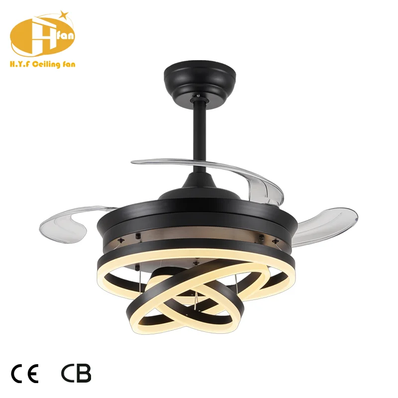 Energy Saving 42-Inch Modern LED Ceiling Fan Lamp with Remote Control 6-Speed DC Motor Indoor Lighting - Image 3
