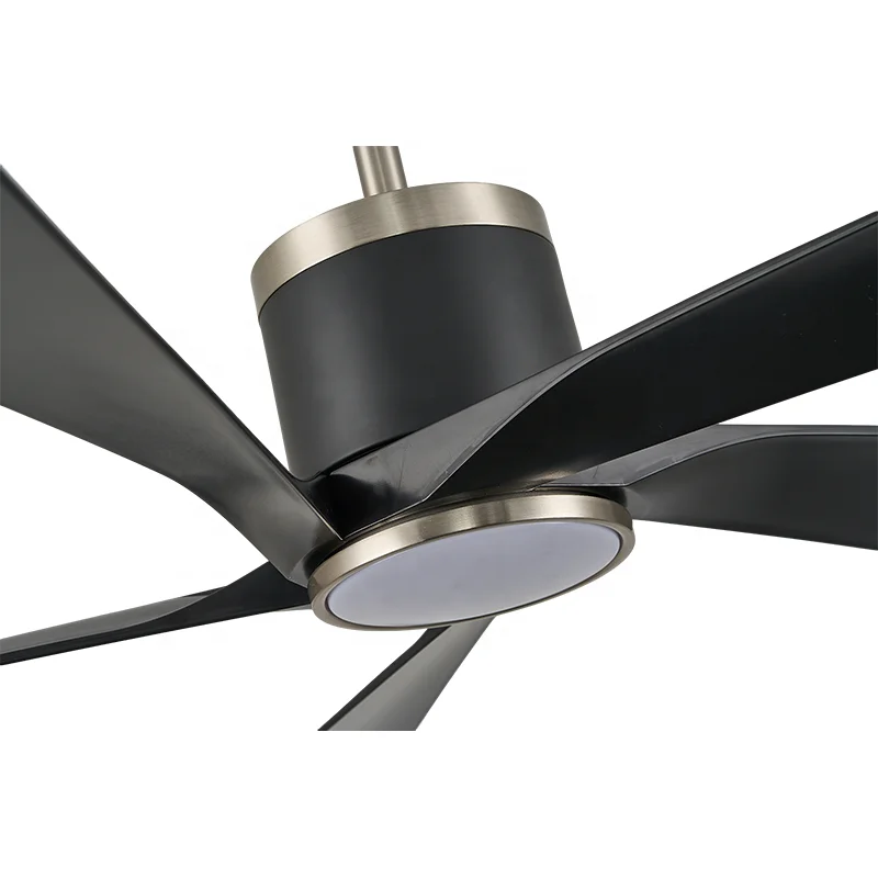 Modern 52 65 LED Ceiling Fan Light DC Motor Black Sand Nickel ABS Blades Infinitely Dimmable Smart APP Control Bedroom - Image 5