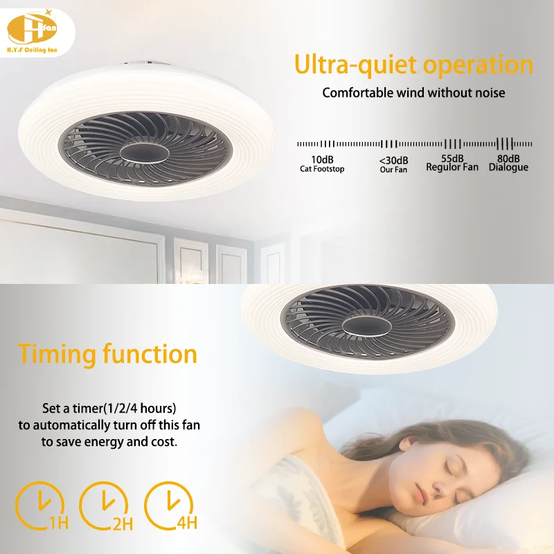 Bladeless Fan Remote Control. Quiet. Multi-Speed. Dimmable LED. Modern Design for Home - Image 2