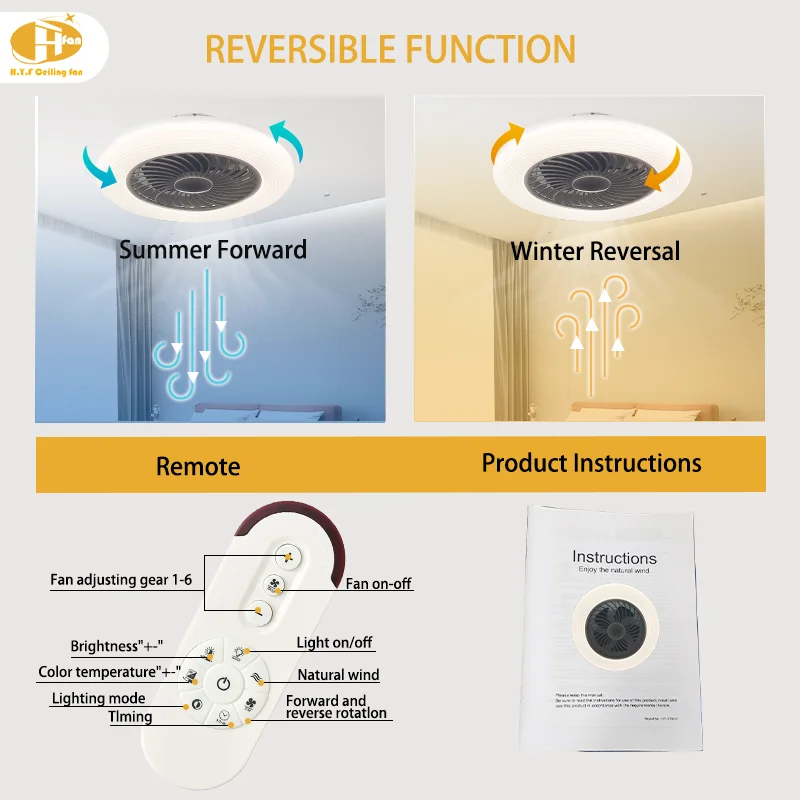 Bladeless Fan Remote Control. Quiet. Multi-Speed. Dimmable LED. Modern Design for Home - Image 4