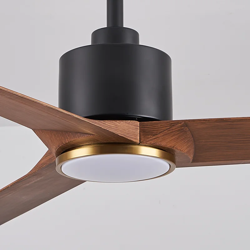 Popular Style Silent Remote Control Ceiling Fan Black Gold 3 Pcs ABC Blades Ceiling Fan for Bed Room - Image 5
