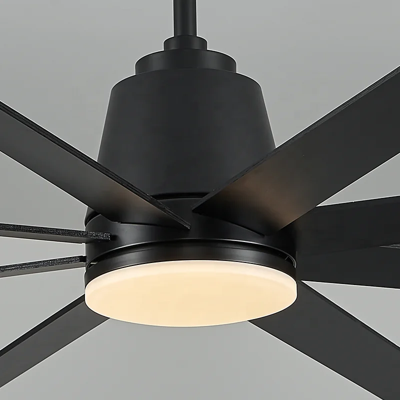 Simple Style 60 72 ABS Blades Pure Copper DC Motor 6 Speeds Black Infinitely Dimmable LED Light Remote Control Dining - Image 6