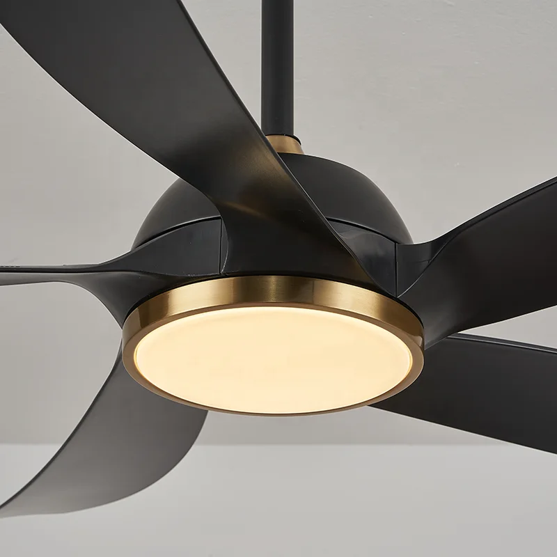 Ventilador De Techo HVLS Fan 56 LED Ceiling Fan Lamp Remote Control DC Motor 5 Blades Iron Traditional Living Room 6-Speed CRI - Image 5