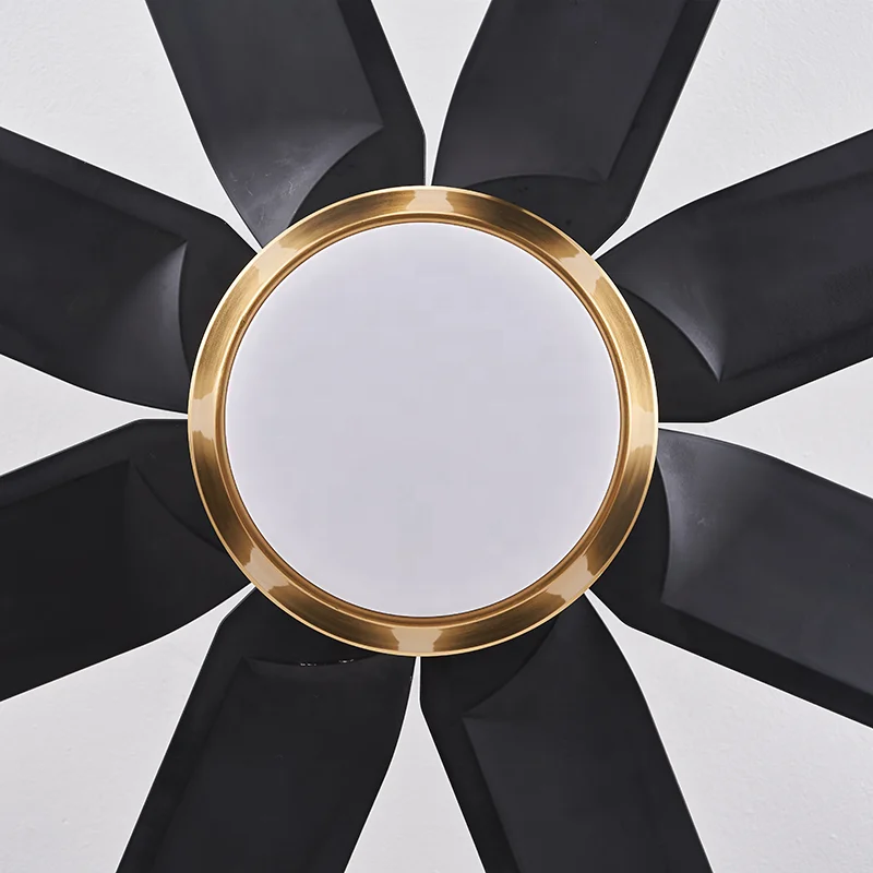 Industrial Style 72 DC Motor 6 Speeds Infinitely Dimmable Remote Control Dining Ceiling Fan LED Light - Image 6