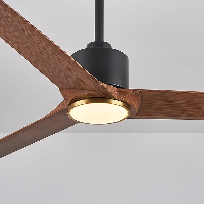 Popular Style Silent Remote Control Ceiling Fan Black Gold 3 Pcs ABC Blades Ceiling Fan for Bed Room - Image 4