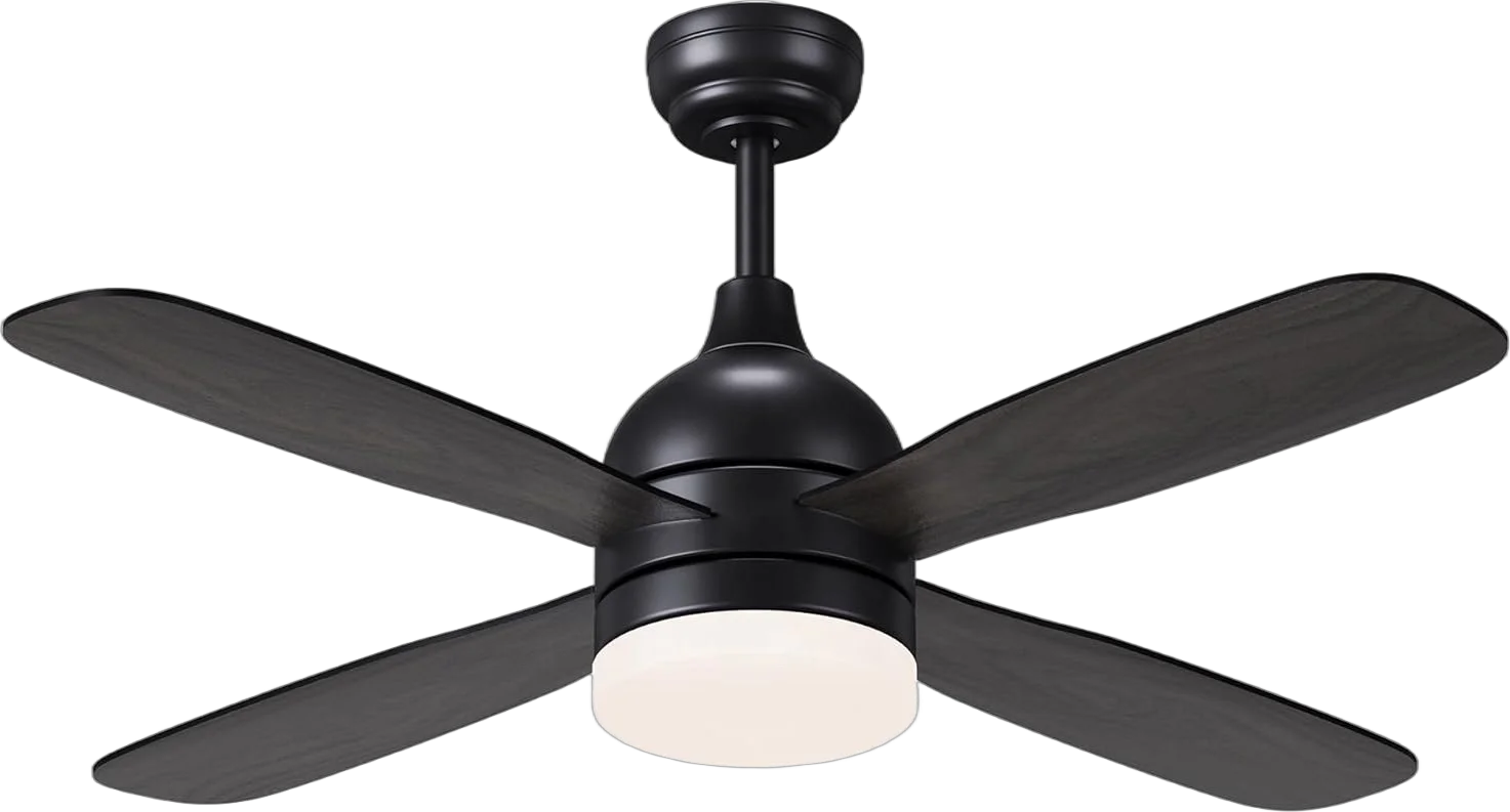 Modern Living Room LED Ceiling Fan with Light DC Motor Low Noise 4 Blades 42 Remote Control Plywood Construction - Image 6