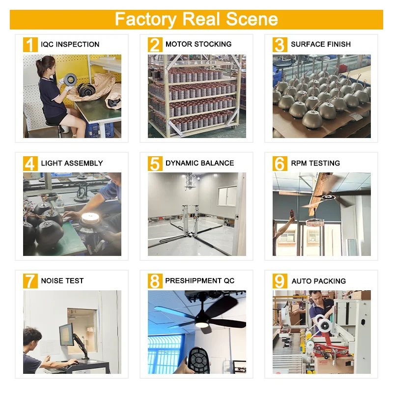 52Inch LED Ceiling Fan with Light Remote Control Smart App Control 6 Speeds Electric Class a Energy Efficiency - Image 4