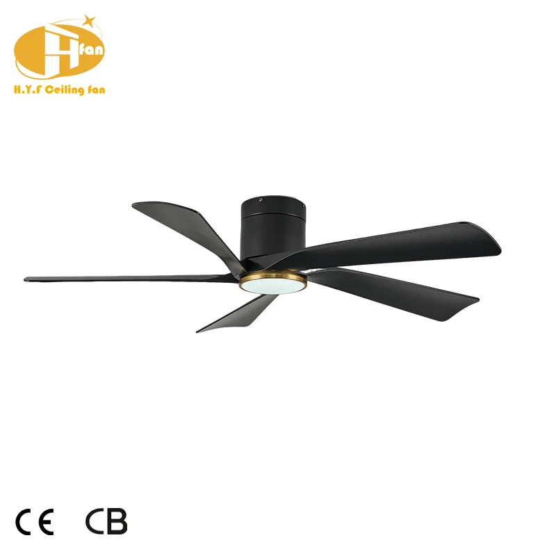 Modern Low Noise 52 65 DC Motor Black Gold ABS Blades 6-Speed Smart App Control LED Ceiling Fan Light Remote Bedroom - Image 6