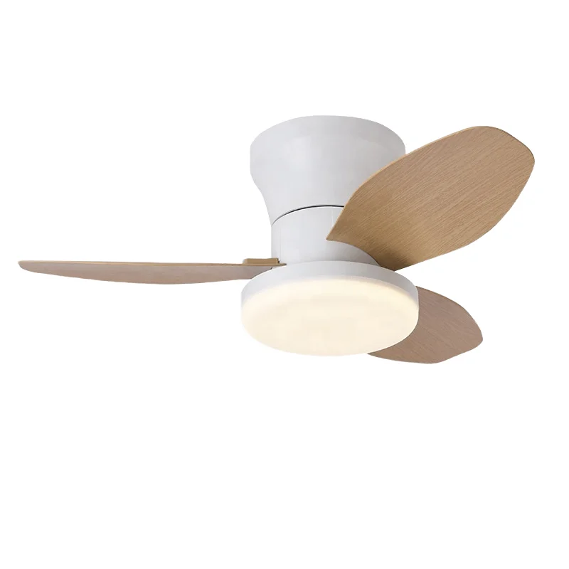 Modern Design Energy-Saving DC Motor 3-Speed 6-Speed Restaurant LED Ceiling Fan with Neutral White Finish Project Installation - Image 4
