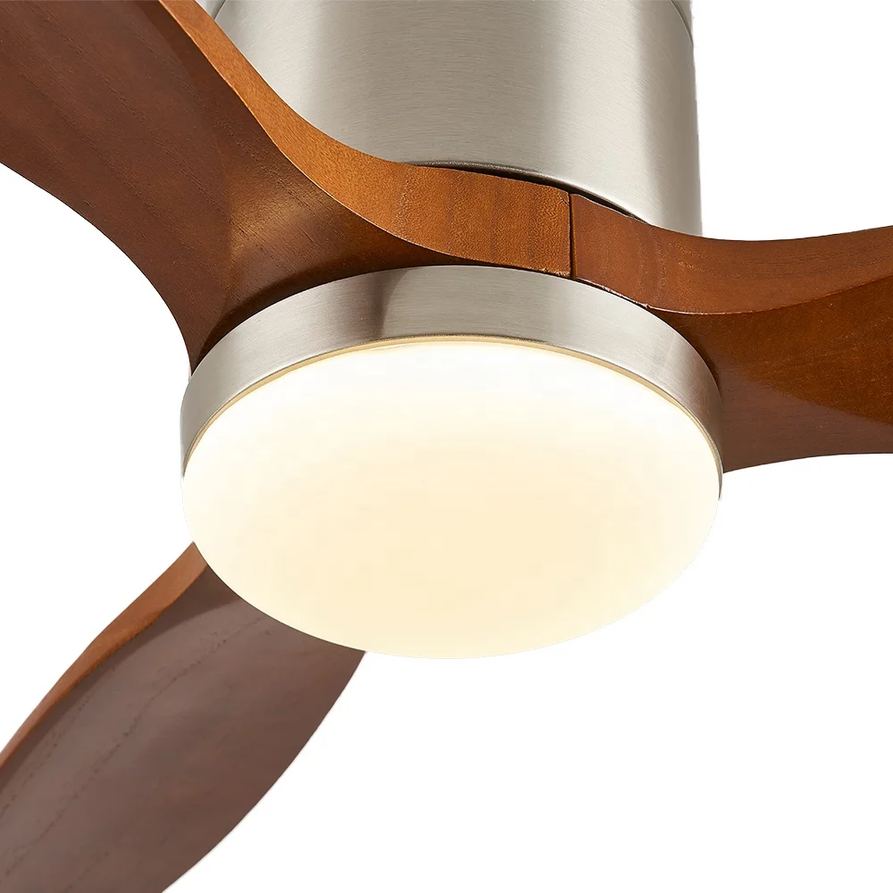 American Vintage Style 220v Winding Powered 6-Speed LED 3-Blade Ceiling Fan Light DC Remote Control Smart APP 30-34dB Dimmable - Image 5