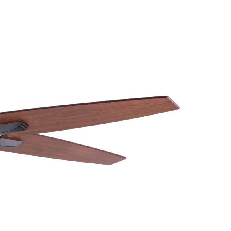 Modern 52-inch LED Light Smart APP Control Fan Infinitely Dimmable Feature Black Walnut Wooden ABS Plywood DC Remote Control - Image 5
