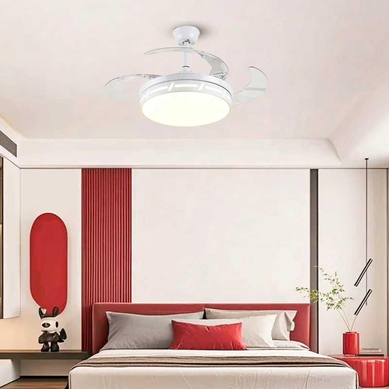Air Cooler Ceiling Fan LED Light Rechargeable Smart APP Remote Control 3-Speed Energy Saving Electric Low Noise Home Office - Image 3