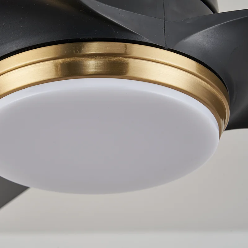Modern Design Low Floor LED Ceiling Fan with Light 6 Speeds Silent Electric DC Motor Remote Control Switch for Bed Room - Image 4