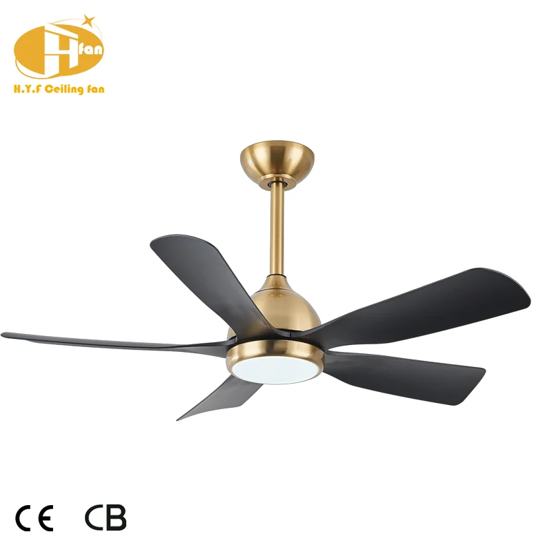 Five ABS Blades Ceiling Fan LED Light Silent Remote Control Energy Saving Fan Light for Living Room - Image 3
