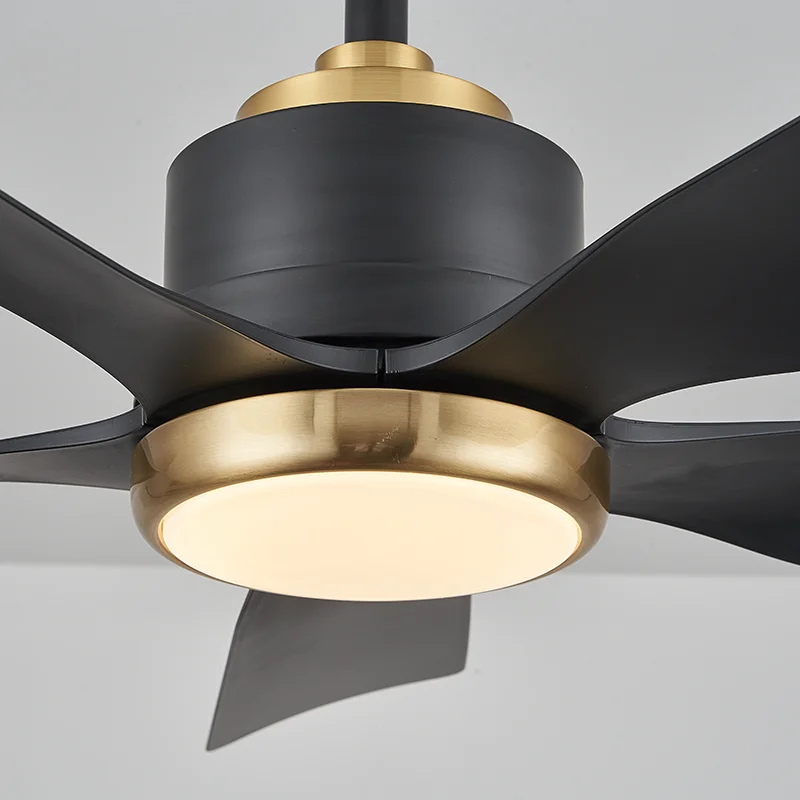 Factory Direct Sale 5 ABS Blades Remote Control Ceiling Fan Silent Energy Saving Celling Fan with LED Light for Living Room - Image 5
