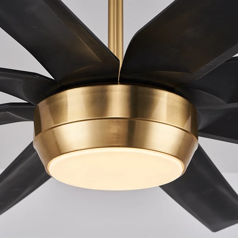 Industrial Style 72 DC Motor 6 Speeds Infinitely Dimmable Remote Control Dining Ceiling Fan LED Light - Image 5