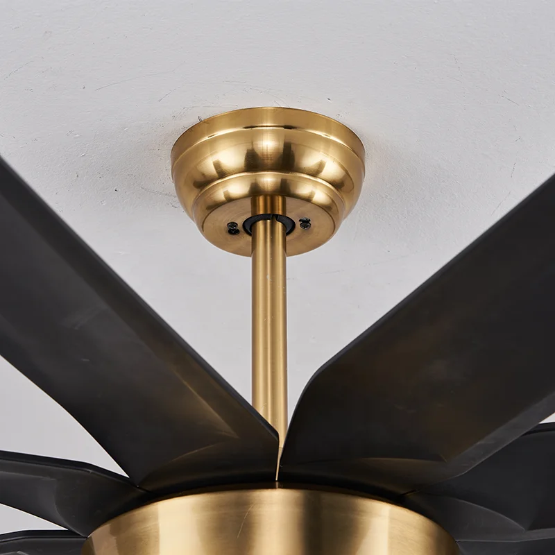 Industrial Style 72 DC Motor 6 Speeds Infinitely Dimmable Remote Control Dining Ceiling Fan LED Light - Image 4