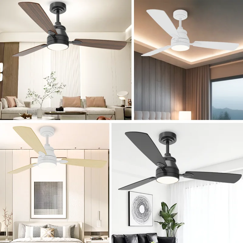 42 48 52 56 Inch 3-Blade PlyWood Ceiling Fan Low Noise DC Motor 6-Speed Smart/WiFi Remote-Modern Indoor Ceiling Fan - Image 2