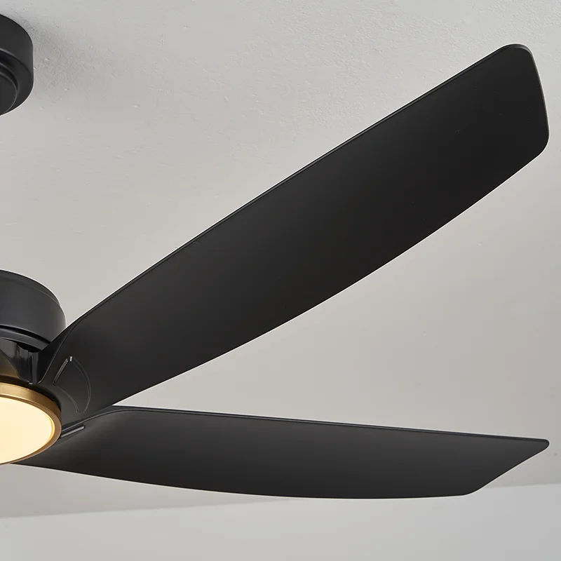 Modern Nordic Low Floor LED Ceiling Fan with Light 6 Speeds Electric DC Motor Remote Control Switch for Living Room - Image 5