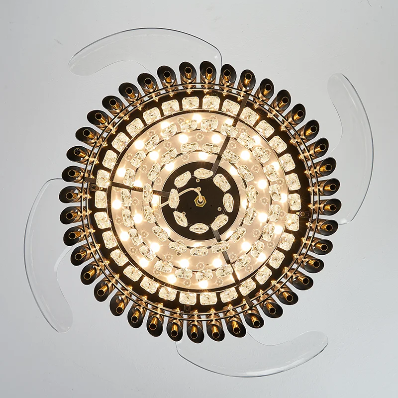 Hot Style Modern Design Ceiling Fan Black Gold Ceiling Fan With Led Light for Bed Room - Image 5