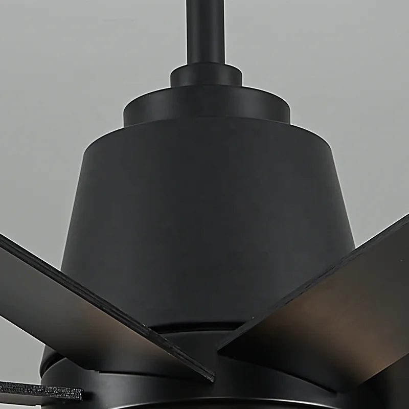Simple Style 60 72 ABS Blades Pure Copper DC Motor 6 Speeds Black Infinitely Dimmable LED Light Remote Control Dining - Image 3