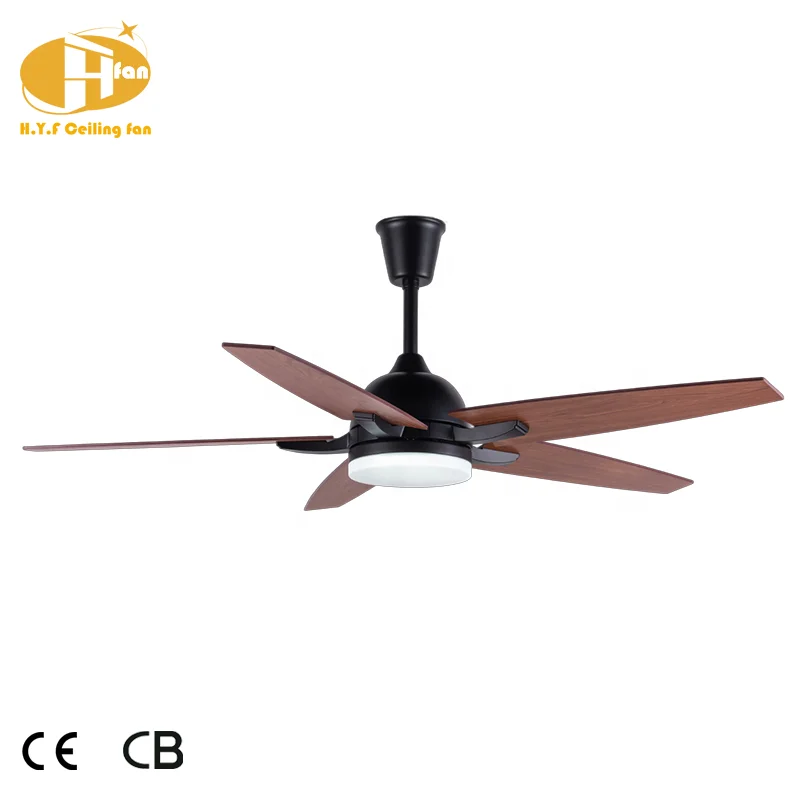 Modern 52-inch LED Light Smart APP Control Fan Infinitely Dimmable Feature Black Walnut Wooden ABS Plywood DC Remote Control - Image 2