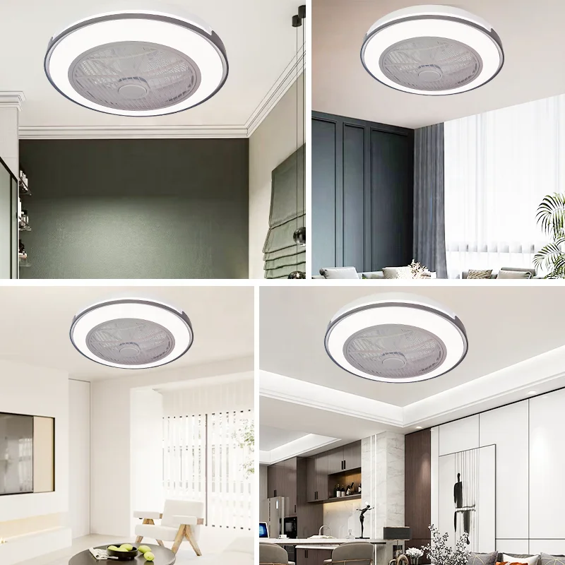 Sealed Safety LED Ceiling Fan with Light. 6-Speed DC Motor. Remote Control. Low Noise. Ideal for Bedroom and Living Room Use - Image 6