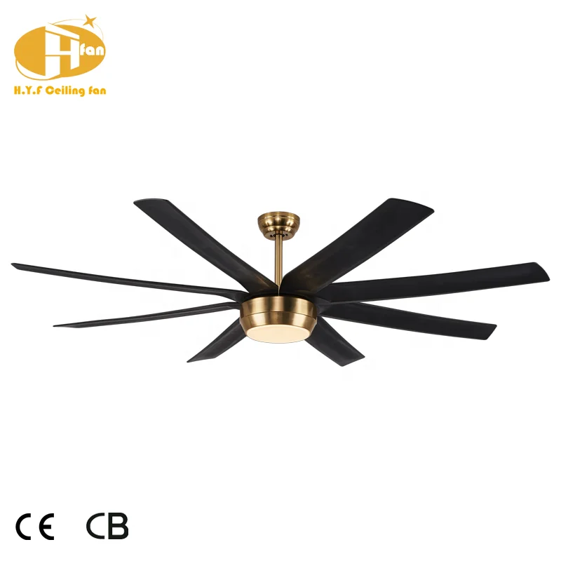 Industrial Style 72 DC Motor 6 Speeds Infinitely Dimmable Remote Control Dining Ceiling Fan LED Light - Image 2