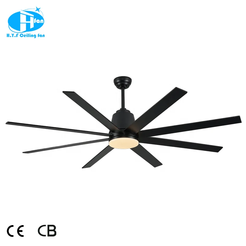 Simple Style 60 72 ABS Blades Pure Copper DC Motor 6 Speeds Black Infinitely Dimmable LED Light Remote Control Dining - Image 2