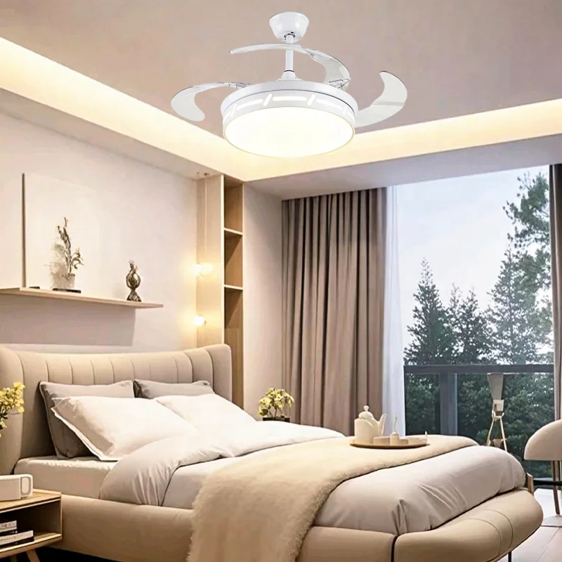 Air Cooler Ceiling Fan LED Light Rechargeable Smart APP Remote Control 3-Speed Energy Saving Electric Low Noise Home Office - Image 2