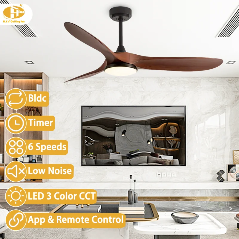 48/52 in 3-Blade Ceiling Fan Light.DC Motor. Strong Airflow. Dimmable LED.Smart Remote -Living Room Fan Light. ODM OEM Available - Image 2