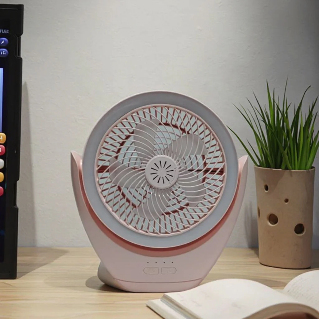 Guangdong Modern 30W LED Fan Lamp Rechargeable Battery for Camping Car Use Emergency Table Night Light for Home Bedroom Study - Image 2
