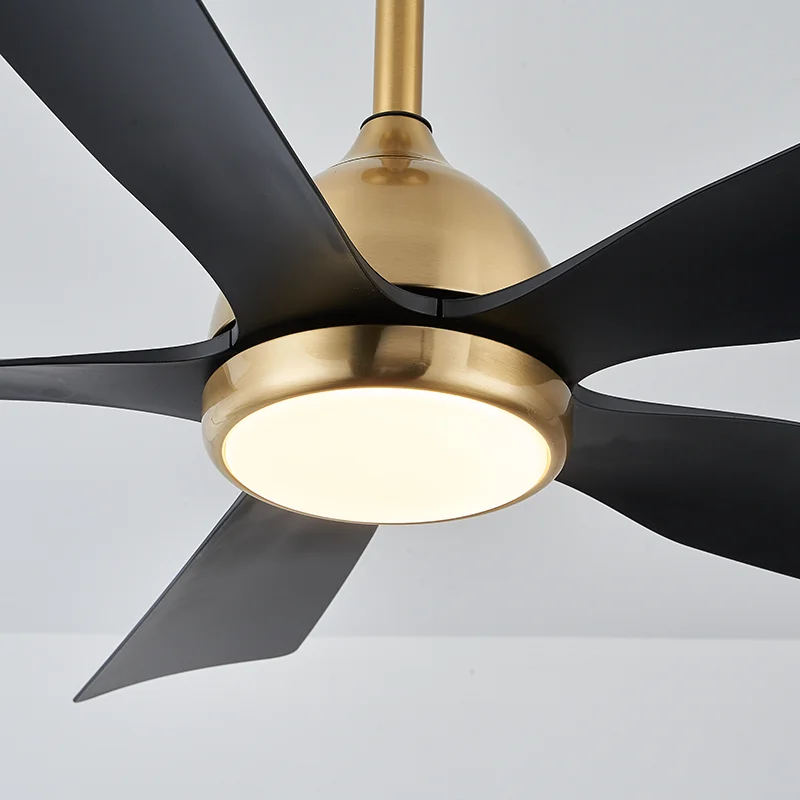 Five ABS Blades Ceiling Fan LED Light Silent Remote Control Energy Saving Fan Light for Living Room - Image 5