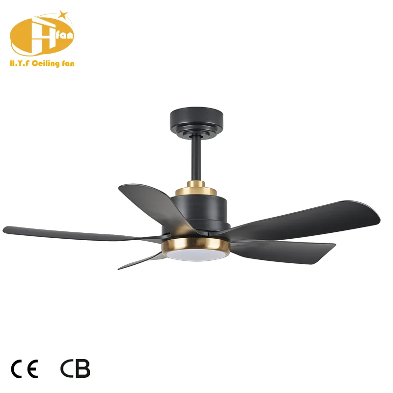 Factory Direct Sale 5 ABS Blades Remote Control Ceiling Fan Silent Energy Saving Celling Fan with LED Light for Living Room - Image 2
