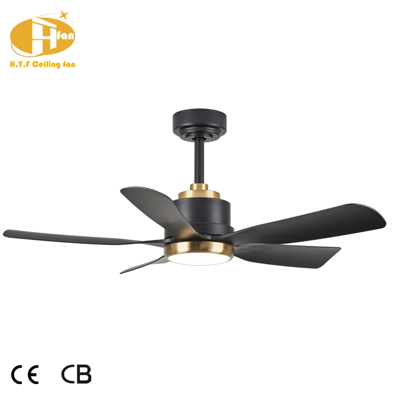 Factory Direct Sale 5 ABS Blades Remote Control Ceiling Fan Silent Energy Saving Celling Fan with LED Light for Living Room - Image 3