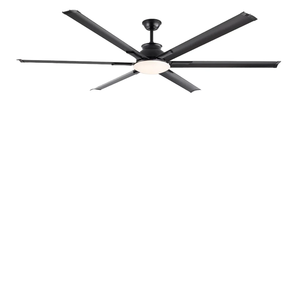 6-Speed Reversible Design 72-Inch Modern Ceiling Fan 6 Aluminum Blades Quiet DC Motor Remote Control Electric for Large Hotels - Image 3